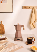 Thera Moka Electric - Cafetera Italiana Eléctrica Con Función De Mantener Caliente - Moca