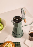 Thera Moka Electric - Electric Italian Coffee Maker with Keep-Warm Function - Sage