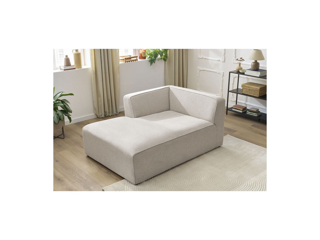 Chaise Longue for MEGEVE Modular Sofa - Mottled Fabric - Left Corner