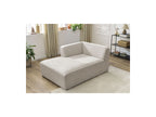 Chaise Longue for MEGEVE Modular Sofa - Mottled Fabric - Left Corner