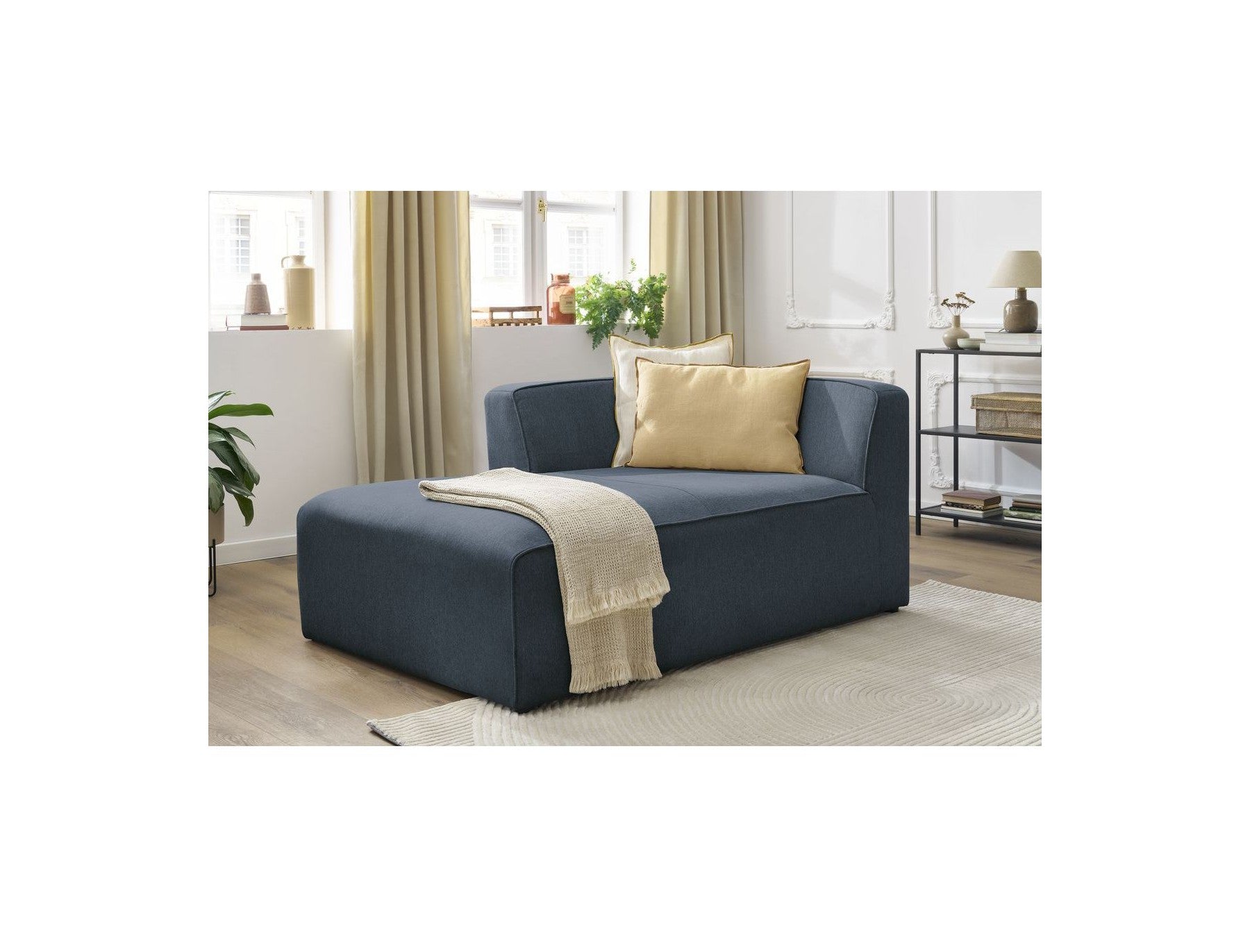 Chaise Longue for MEGEVE Modular Sofa - Mottled Fabric - Left Corner