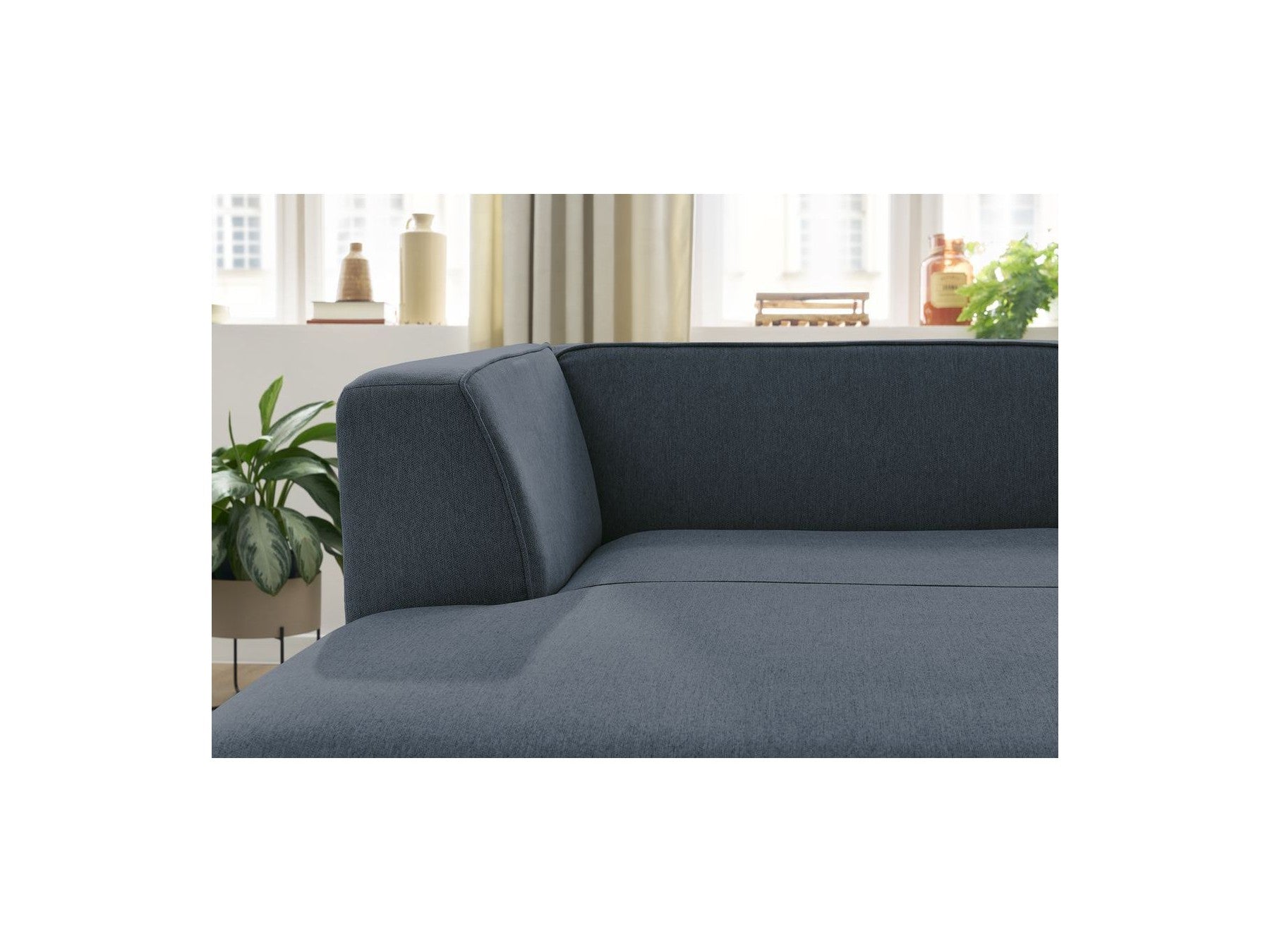 Chaise Longue for MEGEVE Modular Sofa - Mottled Fabric - Left Corner