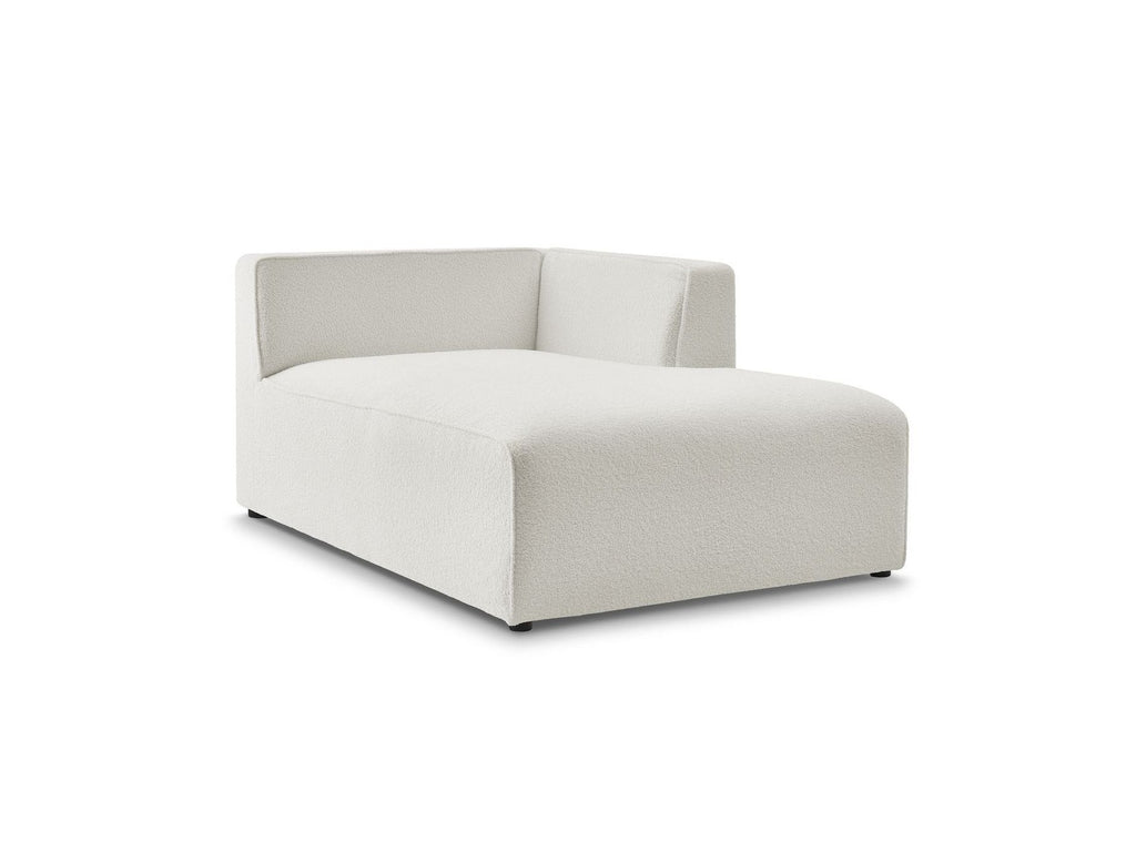 Méridienne Pour Canapé Modulable Megeve - Tissu Bouclette - Angle Droit