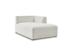 Méridienne Pour Canapé Modulable Megeve - Tissu Bouclette - Angle Droit