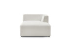 Méridienne Pour Canapé Modulable Megeve - Tissu Bouclette - Angle Droit