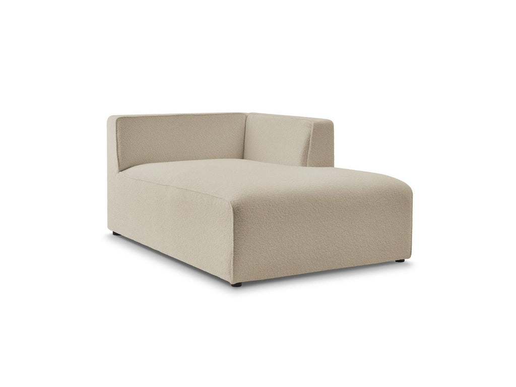 Méridienne Pour Canapé Modulable Megeve - Tissu Bouclette - Angle Droit