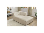 Méridienne Pour Canapé Modulable Megeve - Tissu Bouclette - Angle Droit