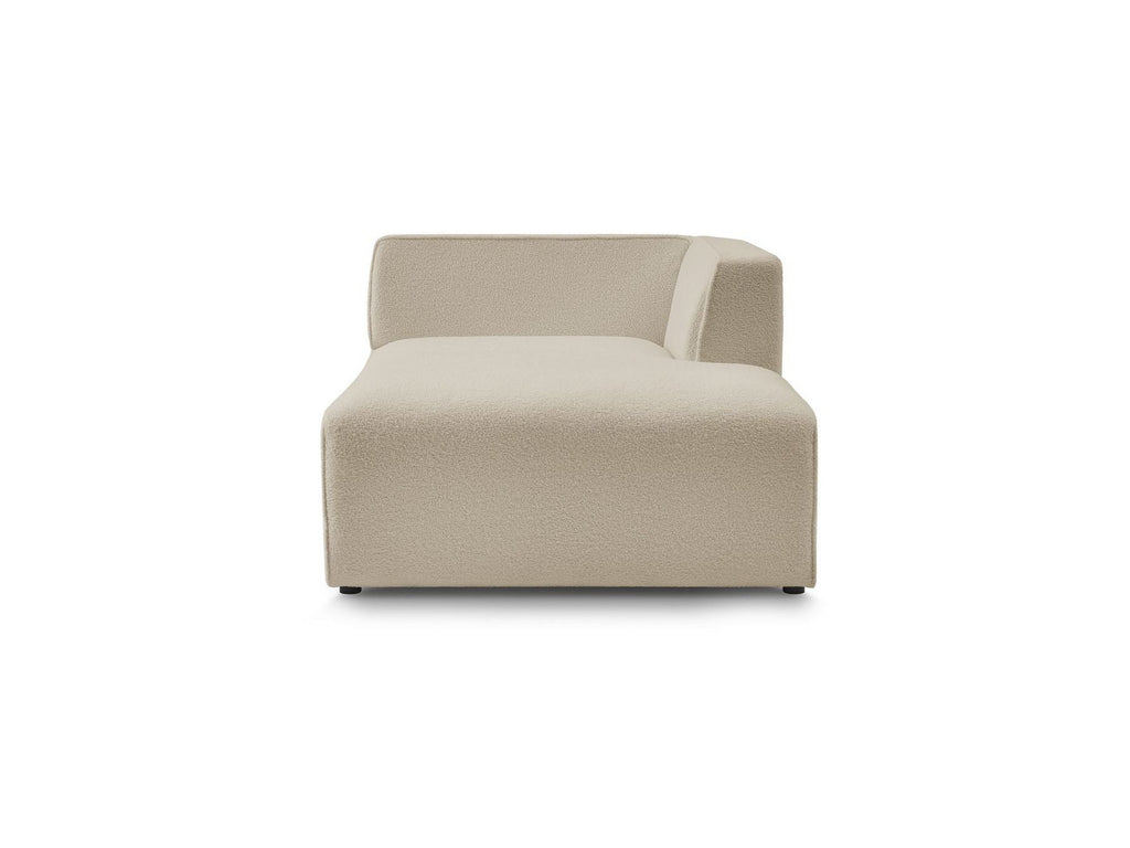 Méridienne Pour Canapé Modulable Megeve - Tissu Bouclette - Angle Droit