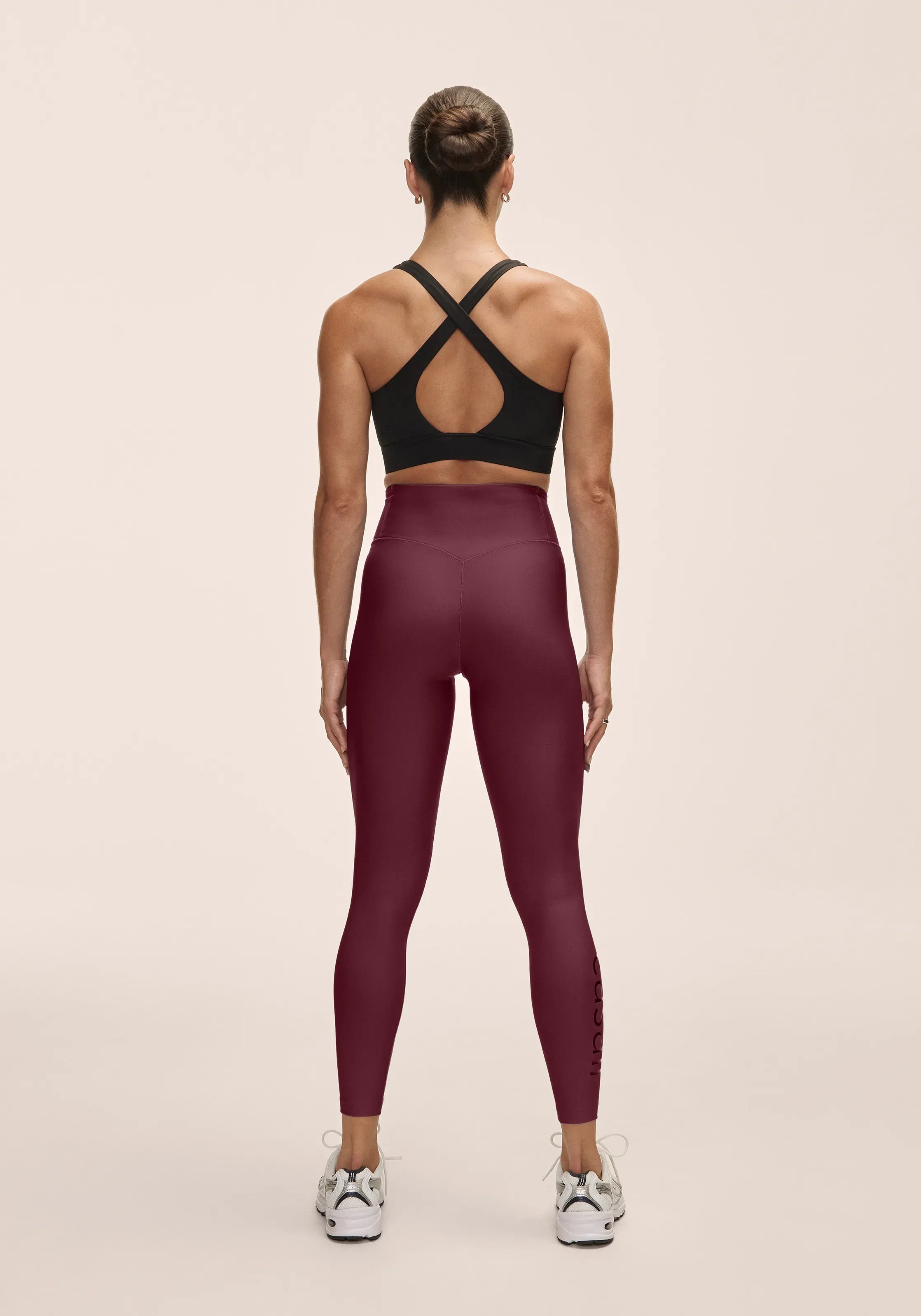 Graphic High Waist Tights - Cherry Moon