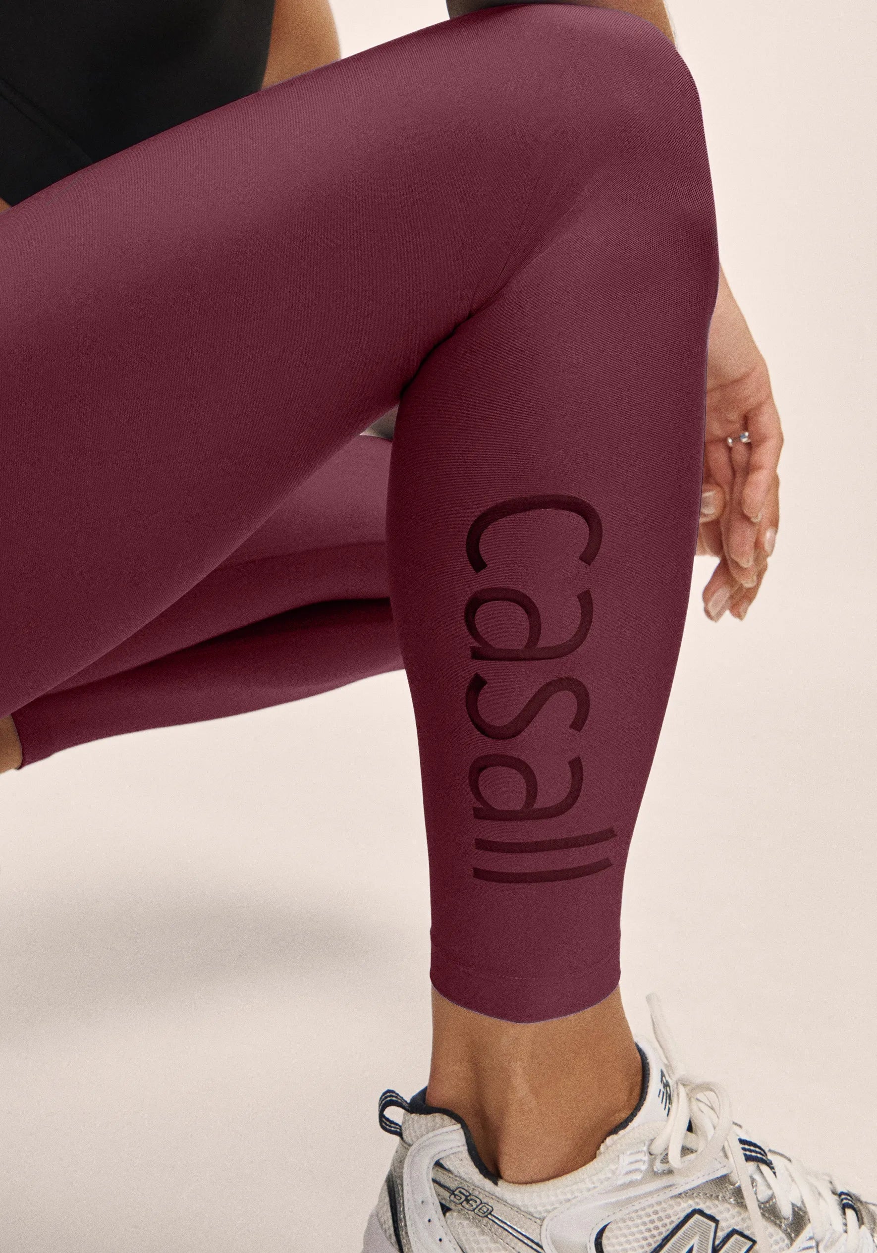 Graphic High Waist Tights - Cherry Moon