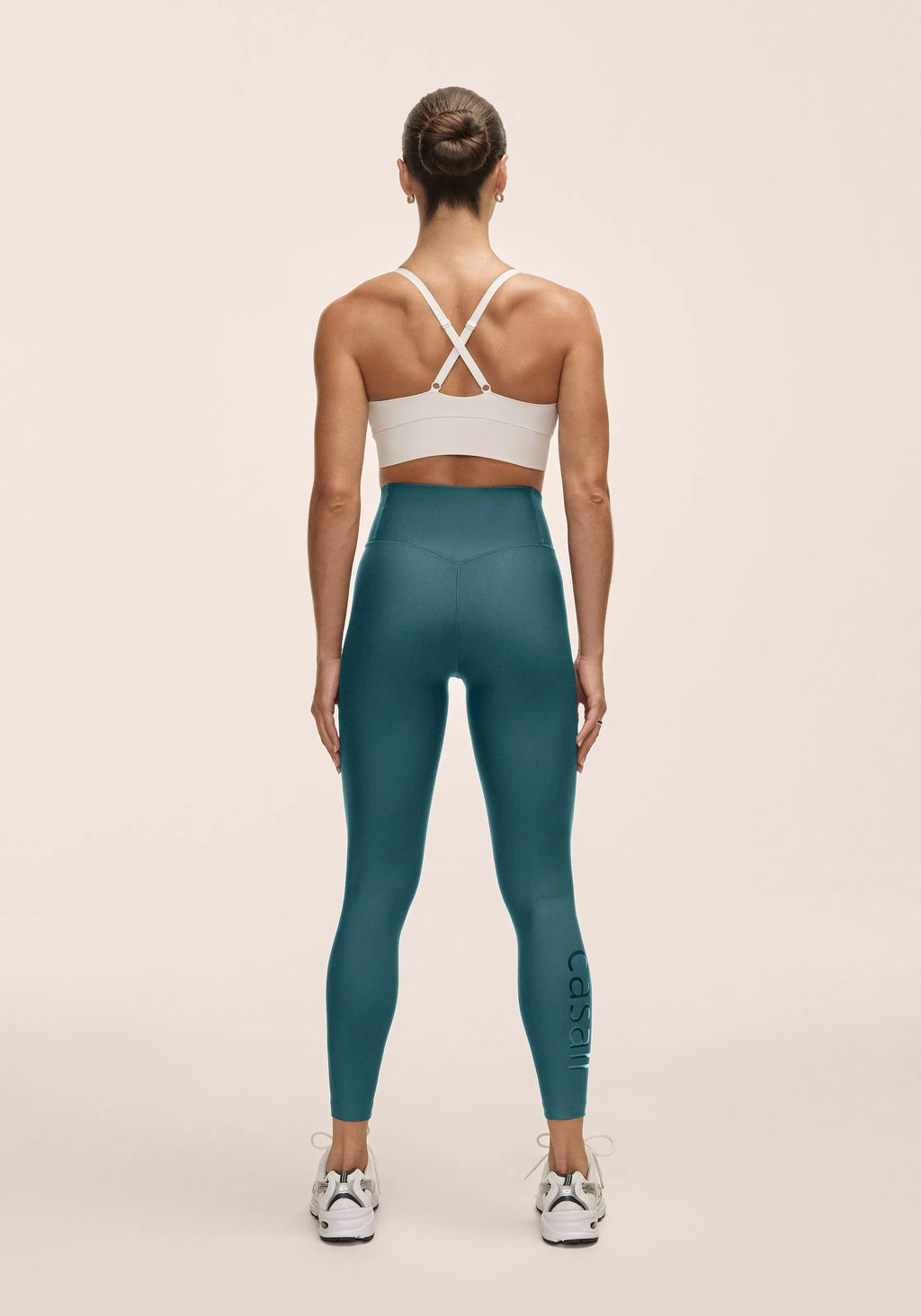 Graphic High Waist Tights - Ocean Teel
