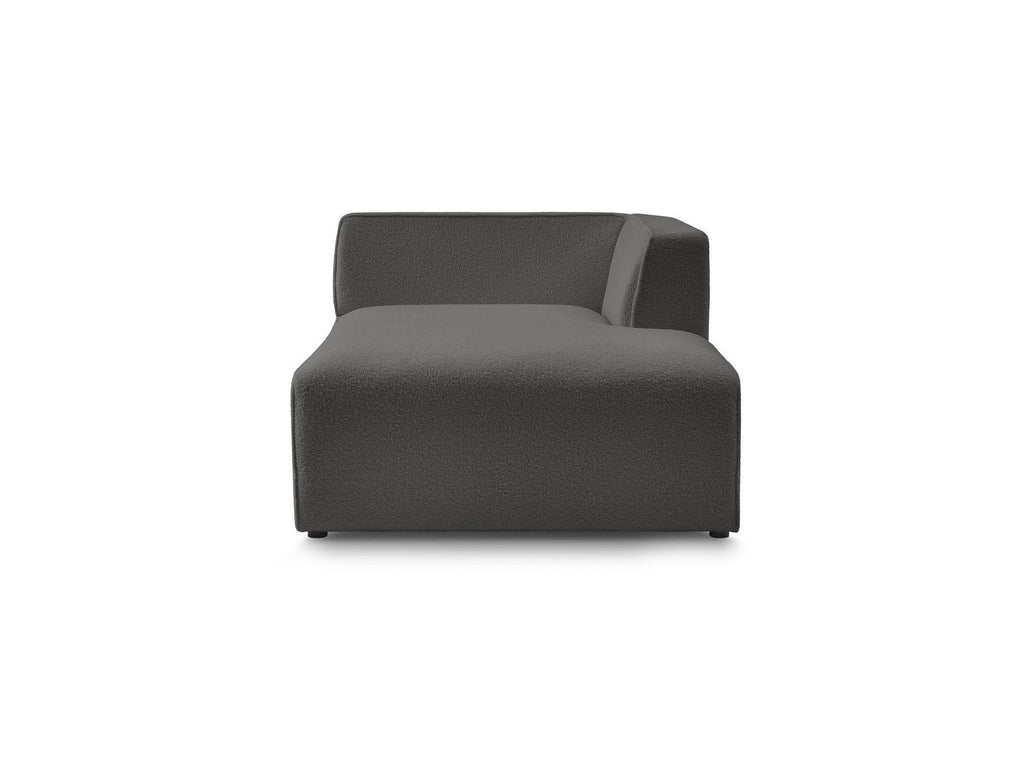 Méridienne Pour Canapé Modulable Megeve - Tissu Bouclette - Angle Droit