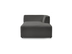 Méridienne Pour Canapé Modulable Megeve - Tissu Bouclette - Angle Droit