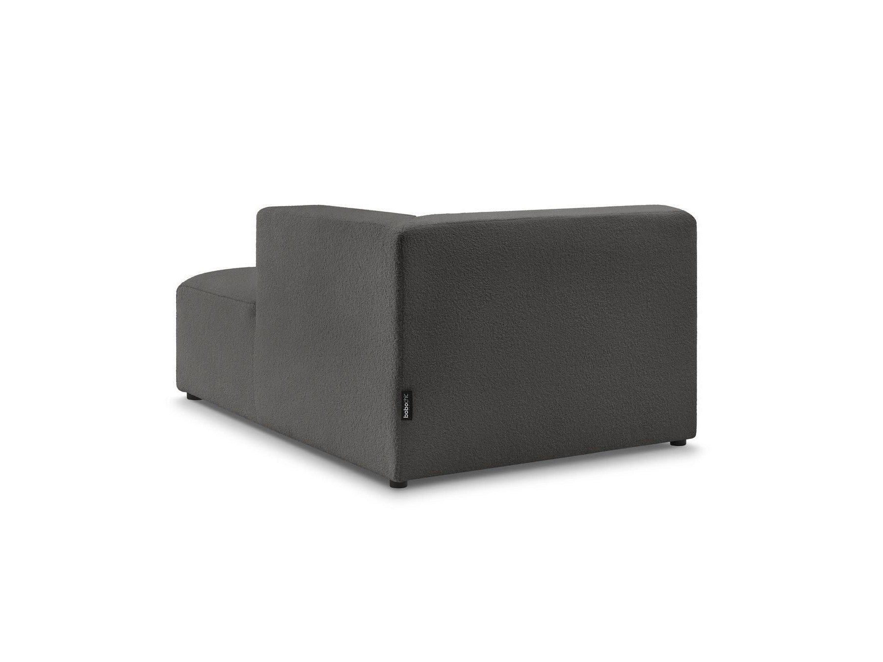Méridienne Pour Canapé Modulable Megeve - Tissu Bouclette - Angle Droit