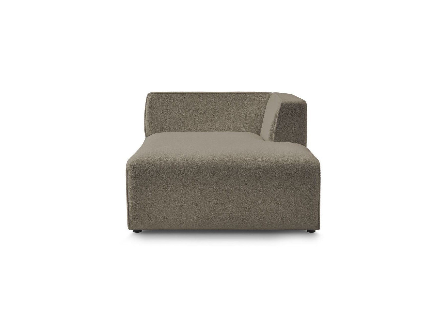 Méridienne Pour Canapé Modulable Megeve - Tissu Bouclette - Angle Droit