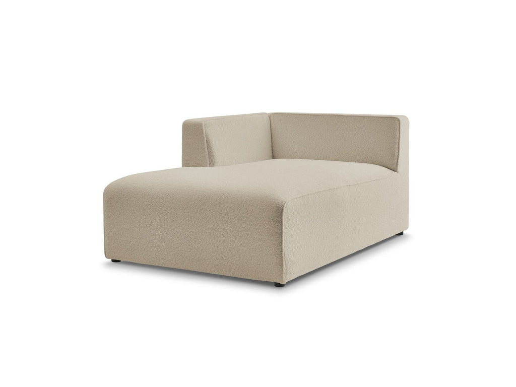 Méridienne Pour Canapé Modulable Megeve - Tissu Bouclette - Angle Gauche