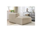 Méridienne Pour Canapé Modulable Megeve - Tissu Bouclette - Angle Gauche
