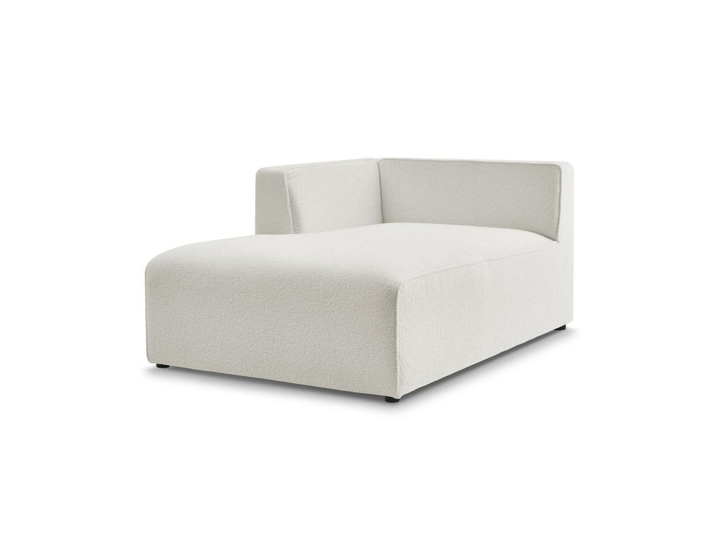 Méridienne Pour Canapé Modulable Megeve - Tissu Bouclette - Angle Gauche