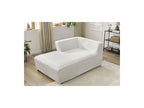 Méridienne Pour Canapé Modulable Megeve - Tissu Bouclette - Angle Gauche