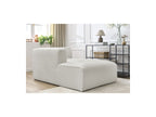 Méridienne Pour Canapé Modulable Megeve - Tissu Bouclette - Angle Gauche