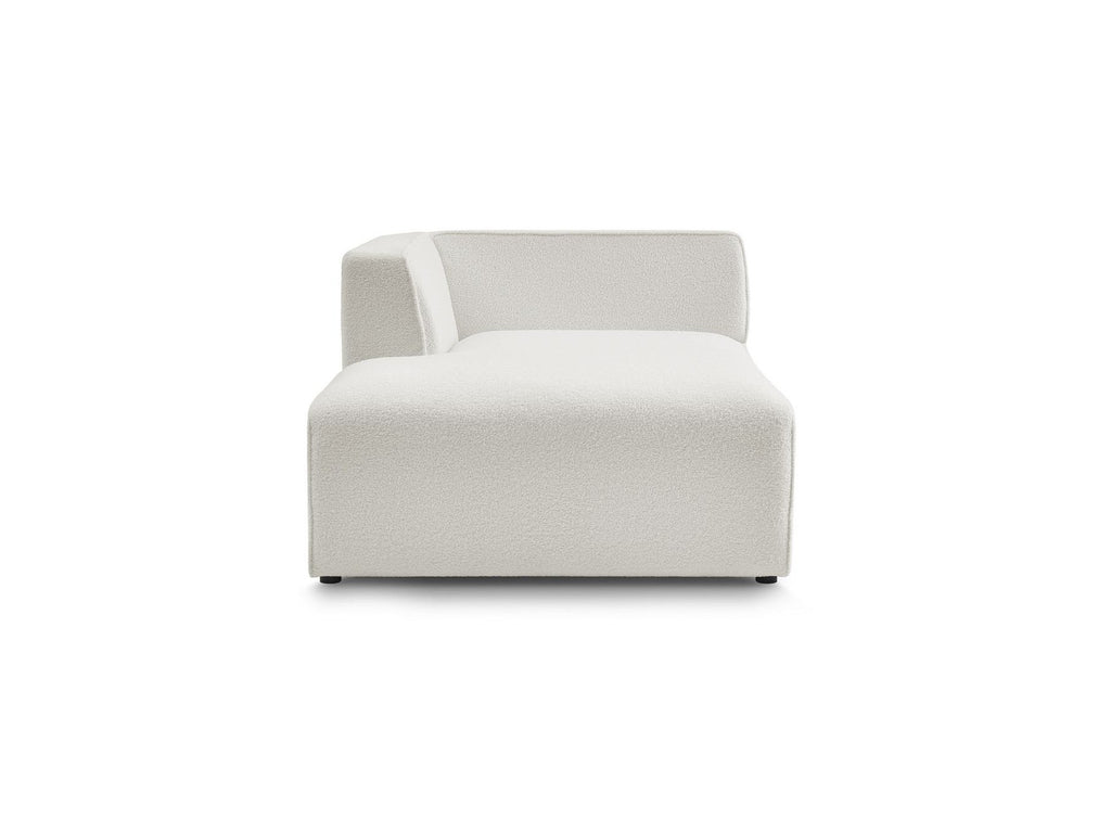 Méridienne Pour Canapé Modulable Megeve - Tissu Bouclette - Angle Gauche