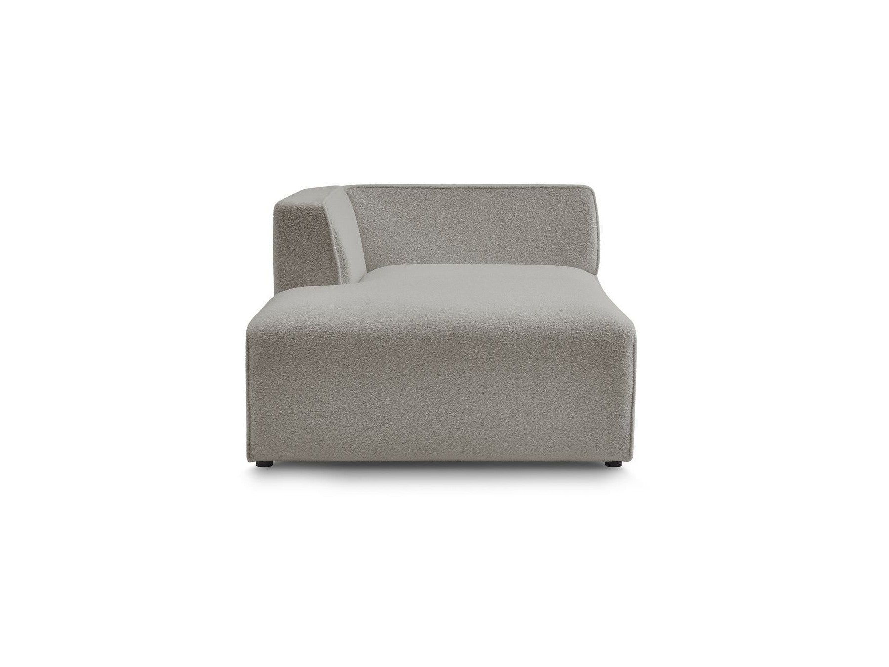 Méridienne Pour Canapé Modulable Megeve - Tissu Bouclette - Angle Gauche
