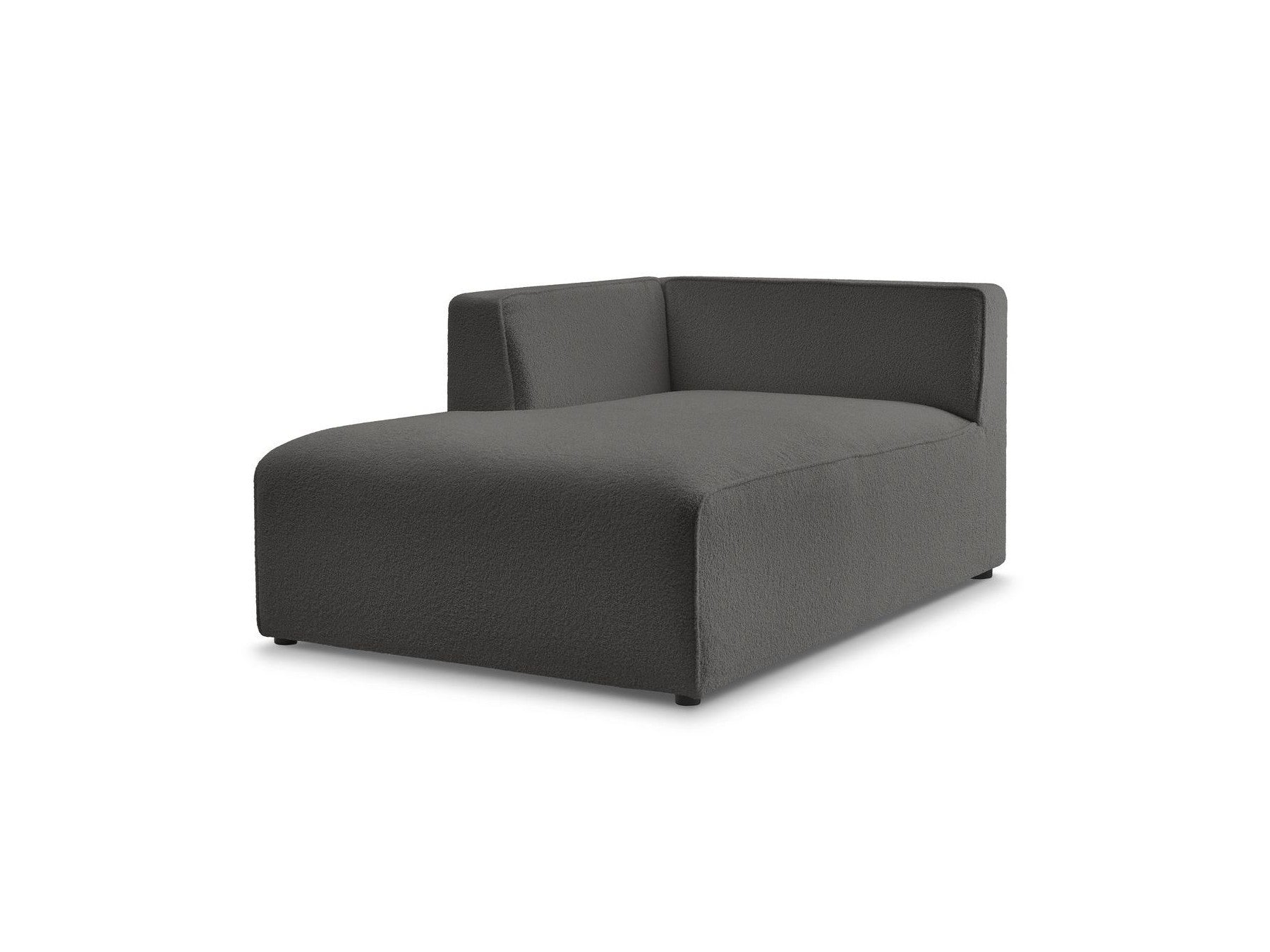 Méridienne Pour Canapé Modulable Megeve - Tissu Bouclette - Angle Gauche
