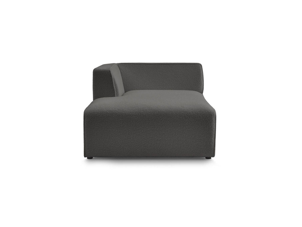 Méridienne Pour Canapé Modulable Megeve - Tissu Bouclette - Angle Gauche