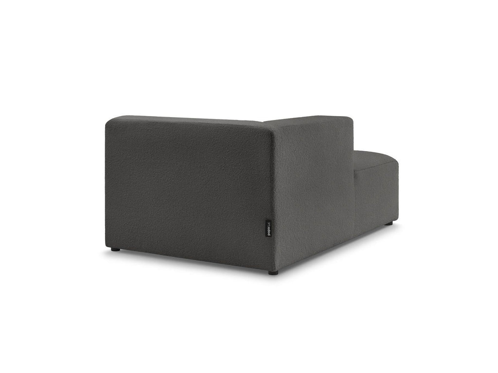 Méridienne Pour Canapé Modulable Megeve - Tissu Bouclette - Angle Gauche