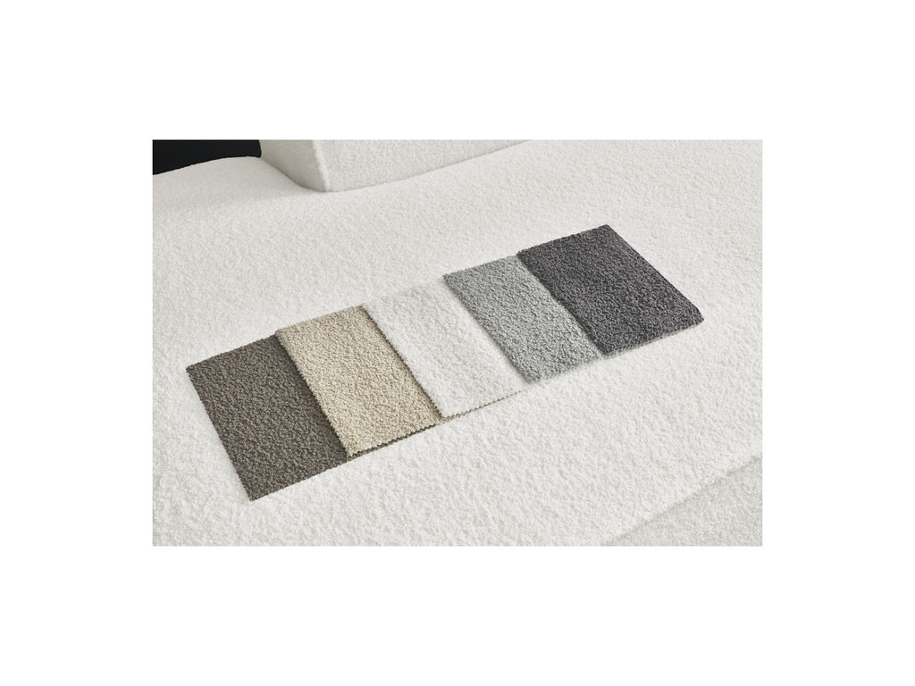 Fixed Panoramic Sofa - Megeve - Bouclé Fabric - Right-Hand Corner
