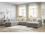 Fixed Panoramic Sofa - Megeve - Bouclé Fabric - Right-Hand Corner