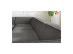 Fixed Panoramic Sofa - Megeve - Bouclé Fabric - Right-Hand Corner