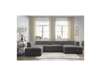 Fixed Panoramic Sofa - Megeve - Bouclé Fabric - Right-Hand Corner