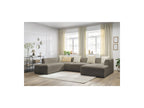 Fixed Panoramic Sofa - Megeve - Bouclé Fabric - Right-Hand Corner