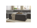 Fixed Panoramic Sofa - Megeve - With Pouffe - Bouclé Fabric - Right-Hand Corner