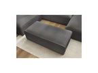 Fixed Panoramic Sofa - Megeve - With Pouffe - Bouclé Fabric - Right-Hand Corner