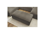 Fixed Panoramic Sofa - Megeve - With Pouffe - Bouclé Fabric - Right-Hand Corner