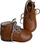 Chaussures Bottillons Souples Clarence Noeud - Cuir Camel - Fille