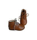 Chaussures Bottillons Souples Clarence Noeud - Cuir Camel - Fille