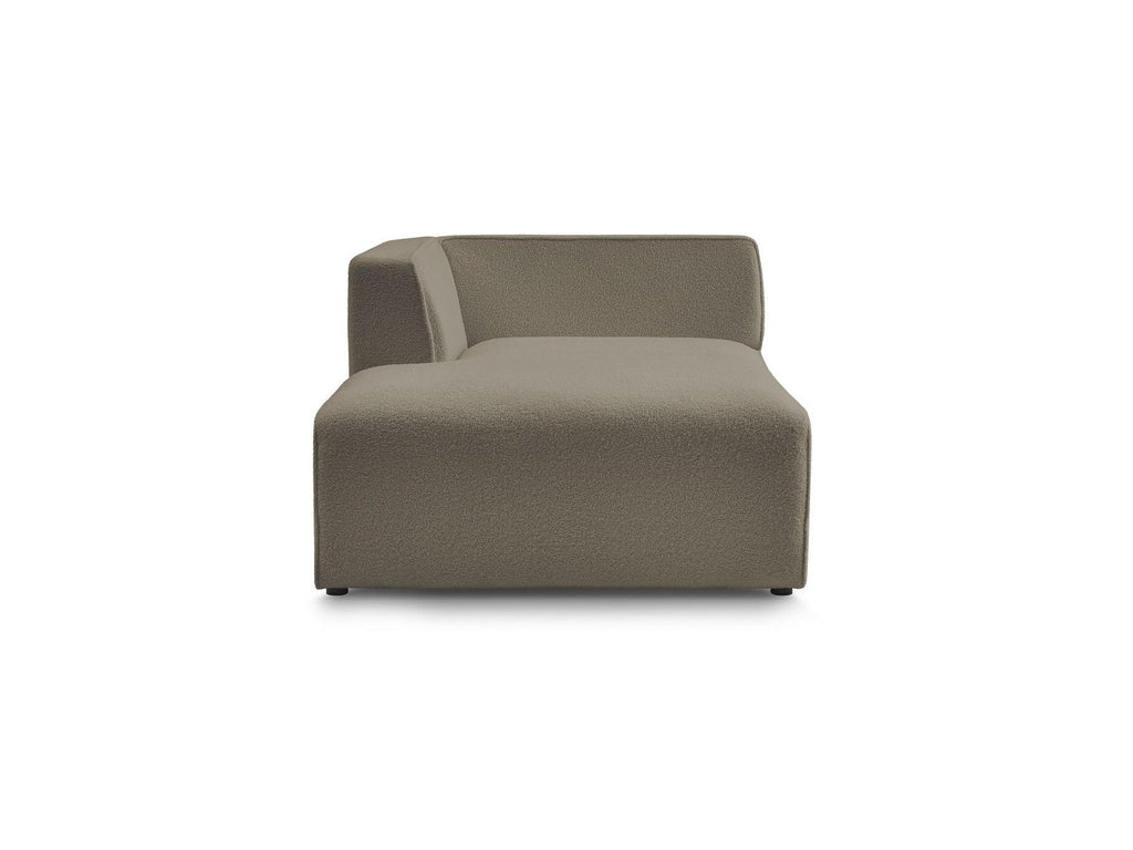 Méridienne Pour Canapé Modulable Megeve - Tissu Bouclette - Angle Gauche