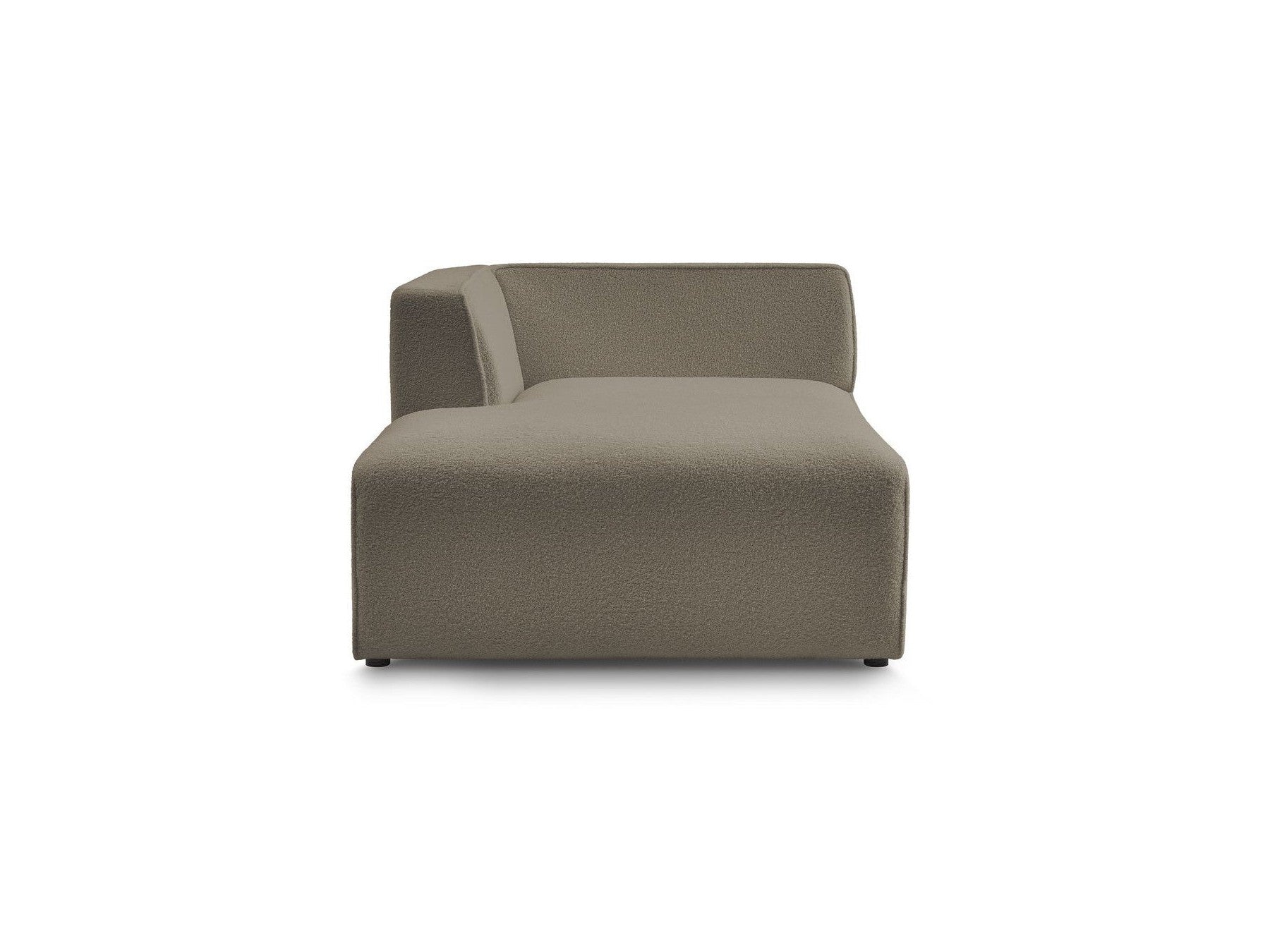 Méridienne Pour Canapé Modulable Megeve - Tissu Bouclette - Angle Gauche