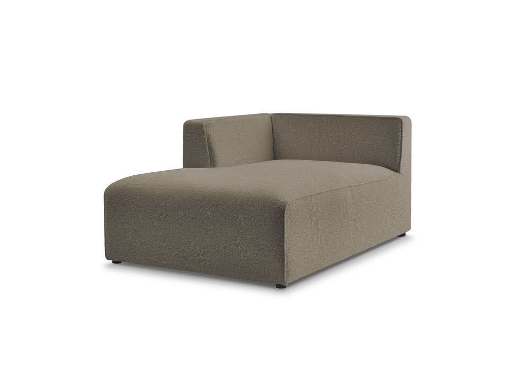 Méridienne Pour Canapé Modulable Megeve - Tissu Bouclette - Angle Gauche