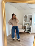 Taupe Jade Knitted Sweater