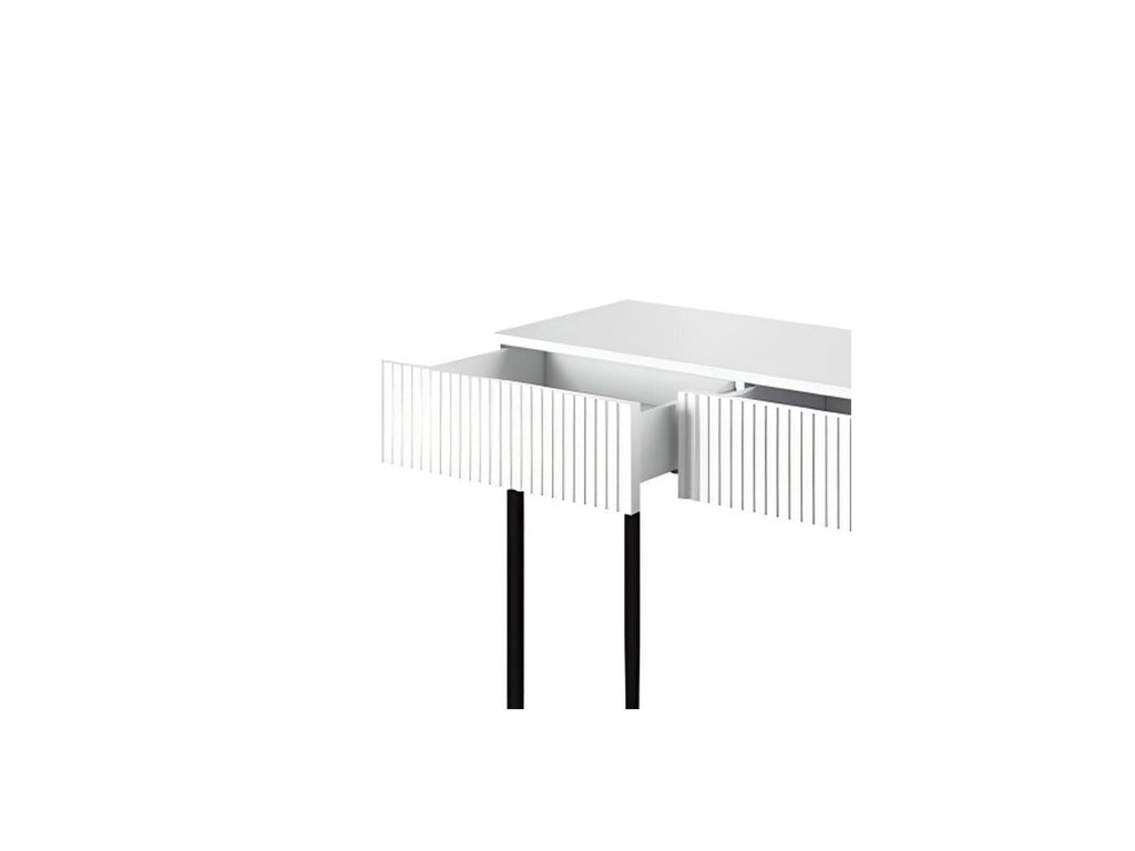 Kasha - Console Table 2 Drawers - Black Legs
