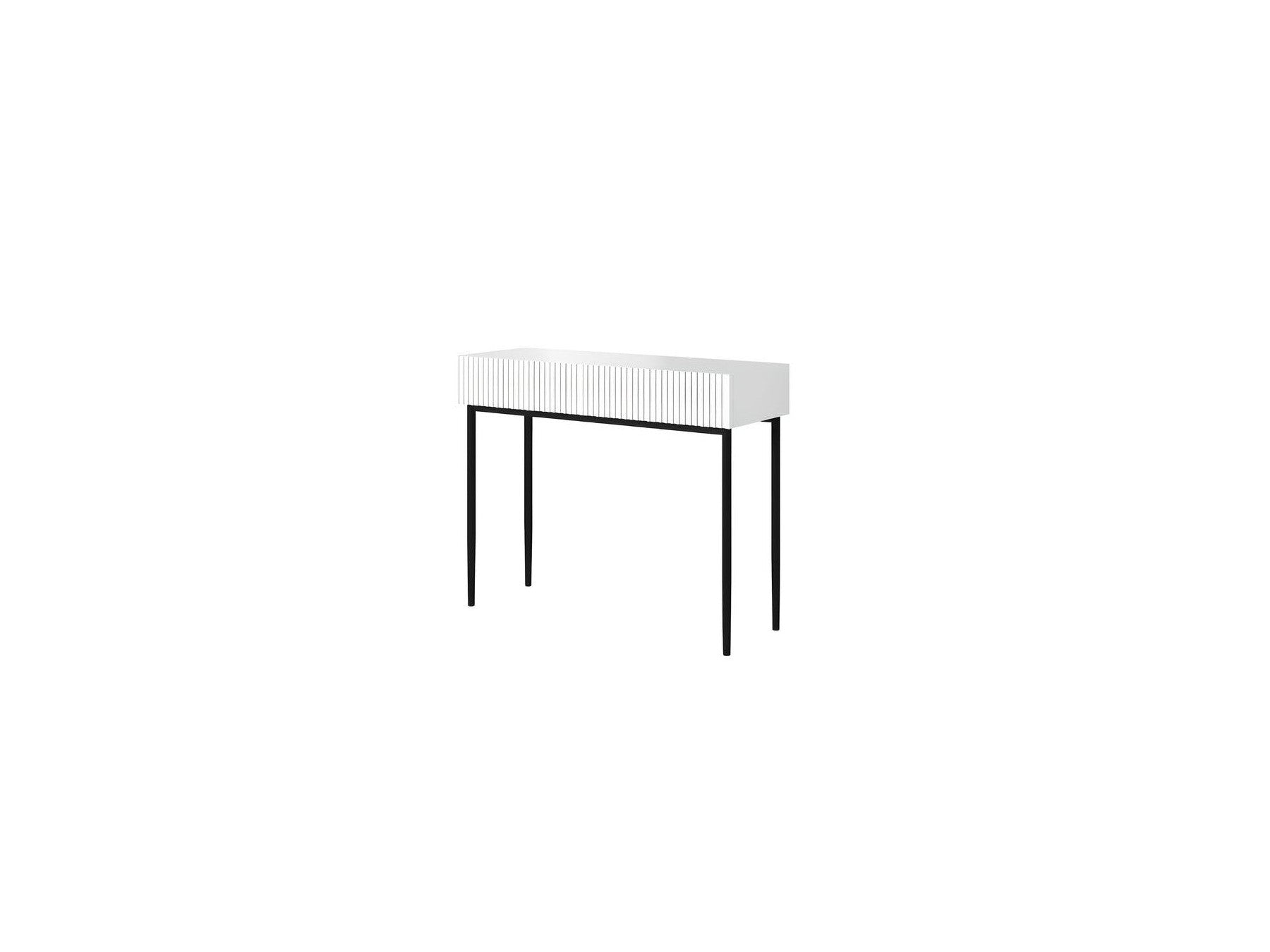 Kasha - Console Table 2 Drawers - Black Legs