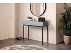 Kasha - Console Table 2 Drawers - Black Legs