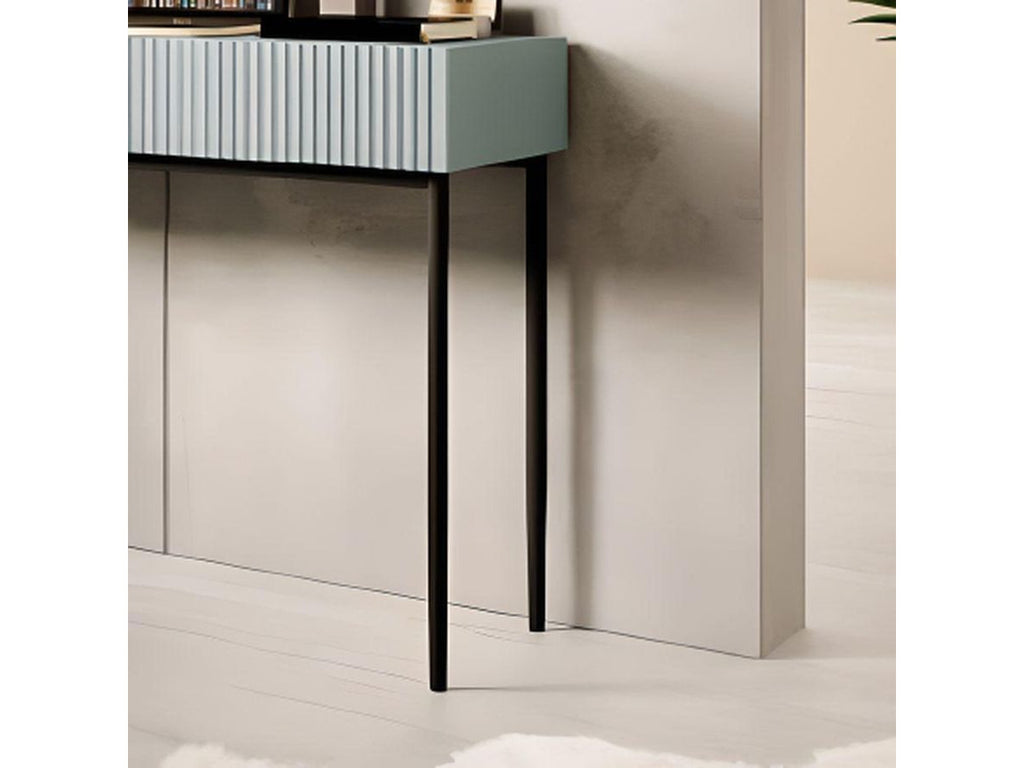 Kasha - Console Table 2 Drawers - Black Legs