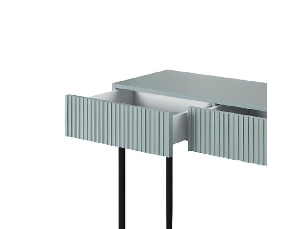 Kasha - Console Table 2 Drawers - Black Legs