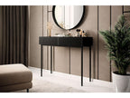 Kasha - Console Table 2 Drawers - Black Legs