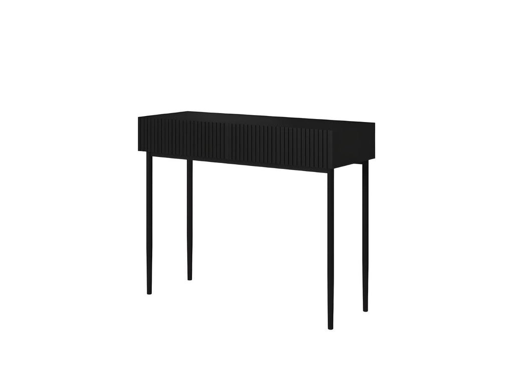 Kasha - Console Table 2 Drawers - Black Legs